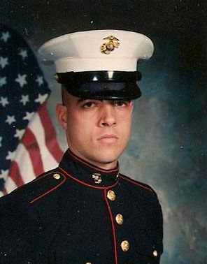 Ken Gibson in Marines uniform