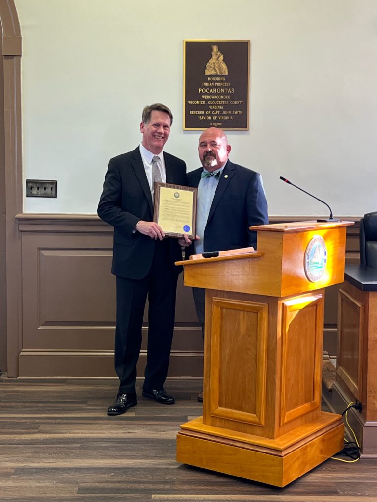 GibsonSingleton Virginia Injury Attorneys John Singleton is recognized by Gloucester Board of Supervisor Chair Chris Hutson for his 15 years of legal service to the indigent people of Gloucester.