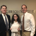 Gloucester-based attorneys John Singleton and Ken Gibson award 2023 New Kent High School graduate Madison Green a $1,000 college scholarship for writing the winning essay in their statewide “Texts=Wrecks” contest, which attracted more than 200 entries. We are concluding this year’s campaign to reduce the number of people injured or killed by distracted drivers in Virginia. 